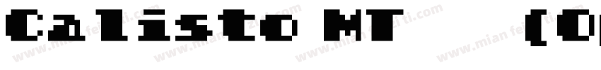 Calisto MT 粗体(OpenType TrueType)字体转换